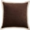 Habitat Osage Velvet Throw Pillow - 22x22” in Walnut