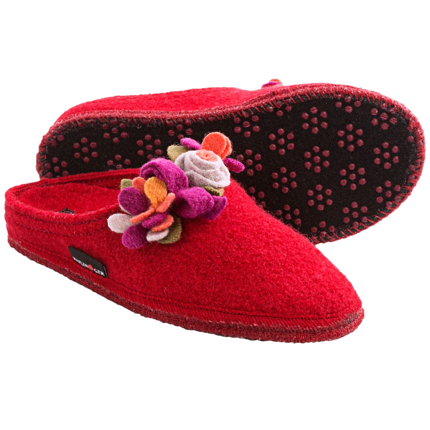 Haflinger Scarlett Slippers - Boiled Wool (For Women) - Save 35%