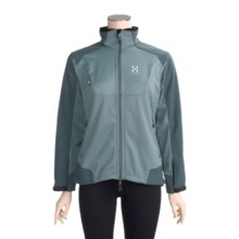 Haglofs Windstopper® Jacket - Soft Shell (For Women) in Aqua Green/Fjord Green - Closeouts