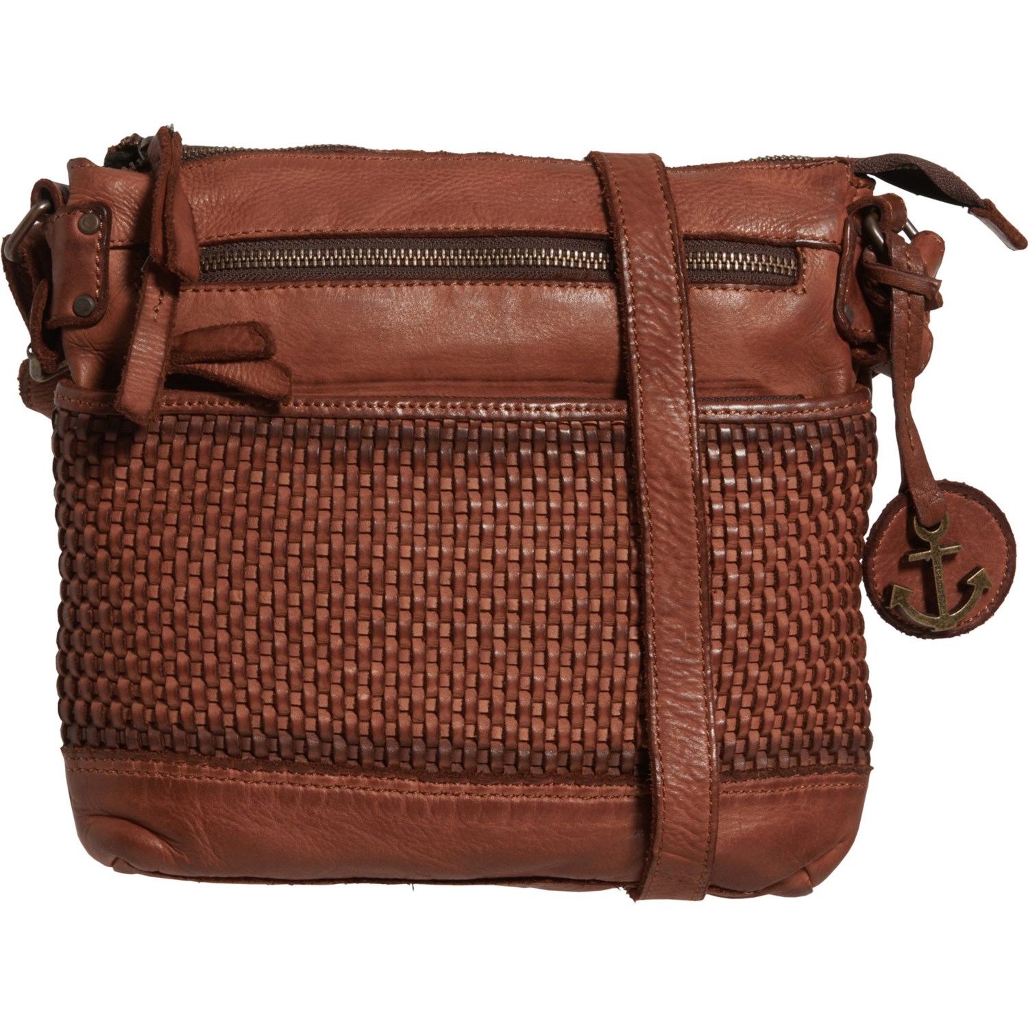 triple zip crossbody purse