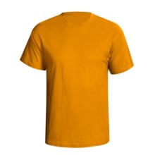 Hanes 5.2 oz Heavyweight 50/50 T-Shirt - Short Sleeve (For Men and Women) in Gold - 2nds