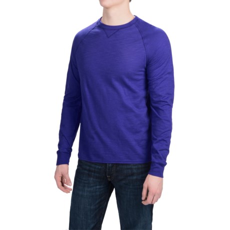 Hanes Ultimate V-Notch T-Shirt – Long Sleeve (For Men)