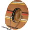 4UGKR_2 Hang Ten Cattleman’s Crown Lifeguard Hat - UPF 50+, Palm Straw (For Men)