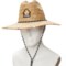 4UGKR_3 Hang Ten Cattleman’s Crown Lifeguard Hat - UPF 50+, Palm Straw (For Men)