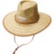 Hang Ten Pinch Crown Lifeguard Hat - UPF 50+, Palm Straw (For Men) in Natural