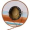 4UGKP_2 Hang Ten Pinch Crown Lifeguard Hat - UPF 50+, Palm Straw (For Men)
