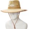 4UGKP_3 Hang Ten Pinch Crown Lifeguard Hat - UPF 50+, Palm Straw (For Men)
