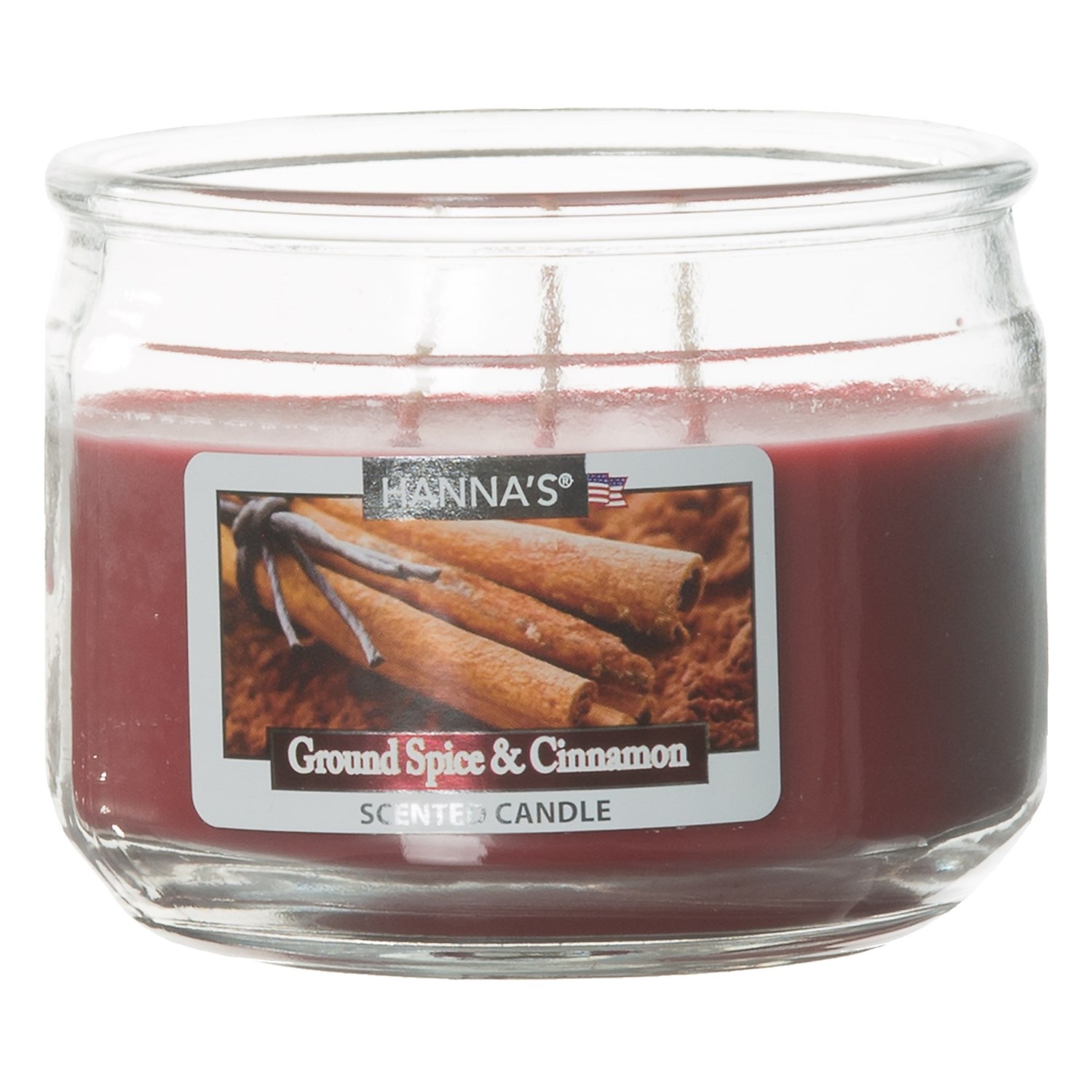 Hanna’s Candle Ground Spice and Cinnamon Candle 3Wick, 11.5 oz