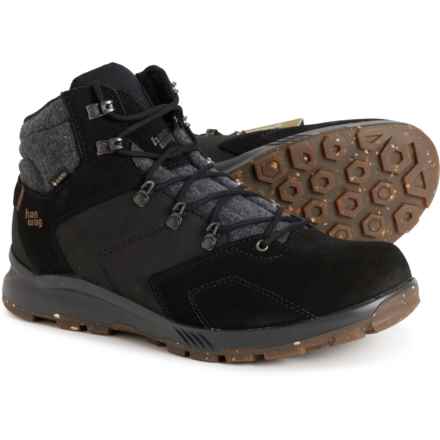 Hanwag Made in Europe Araio Mid Gore-Tex® Hiking Boots - Waterproof (For Men) in Black/Asphalt