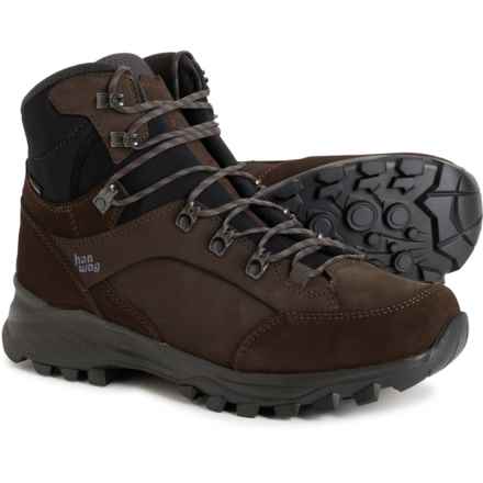 Hanwag Made in Europe Banks Gore-Tex® Hiking Boots - Waterproof, Nubuck (For Men) in Mocca/Asphalt