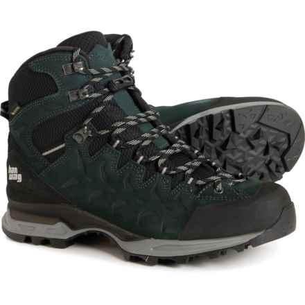 Hanwag Made in Europe Makra Trek Gore-Tex® Mid Hiking Boots - Waterproof, Leather (For Women) in Petrol/ Mint