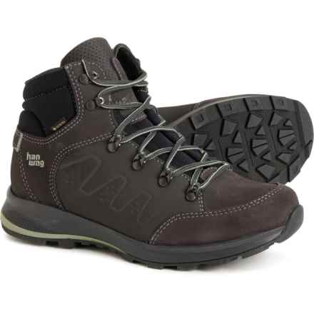 Hanwag Made in Europe Torsby Gore-Tex® Mid Hiking Boots - Waterproof (For Women) in Asphalt/Mint