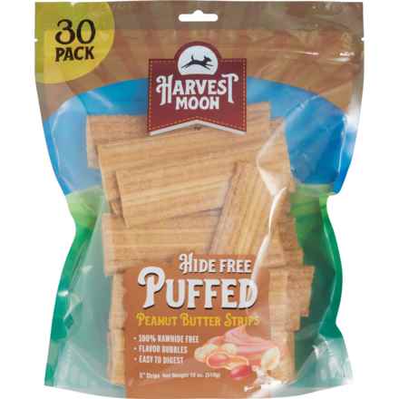 Harvest Moon Hide-Free Puffed Strips Dog Treats - 30-Count, 18 oz. in Multi