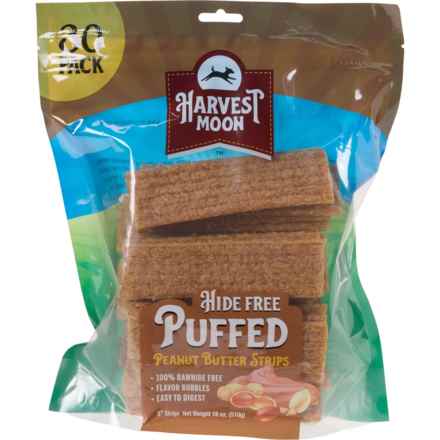 Harvest Moon Puffed Strips Dog Treats - 30 Pack in Multi