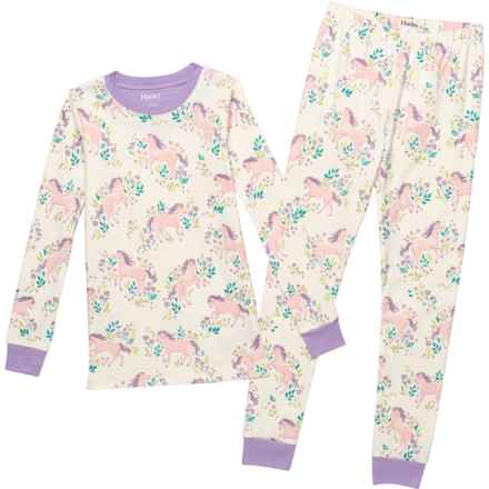 Hatley Girls Meadow Pony Pajamas - Long Sleeve in Meadow Pony