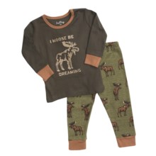 Hatley Infant Pajamas - Long Sleeve (For Infants) in Moose Country - Closeouts