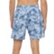 4AHYJ_2 HAVANA JIM Palm Print Cargo Pocket Swim Shorts