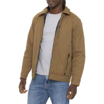 Hawke & Co Chore Jacket - Flannel Lined, Insulated in Bark