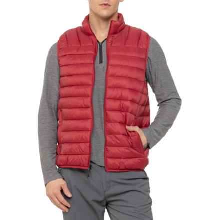 Hawke & Co PrimaLoft® Quilted Packable Vest - Insulated in Biking Red