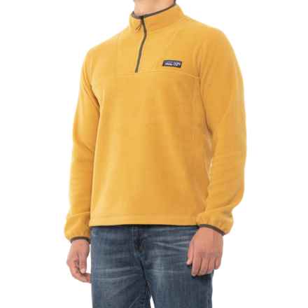 Hawke & Co Rugged Fleece Shirt - Zip Neck, Long Sleeve in Autumn Gold