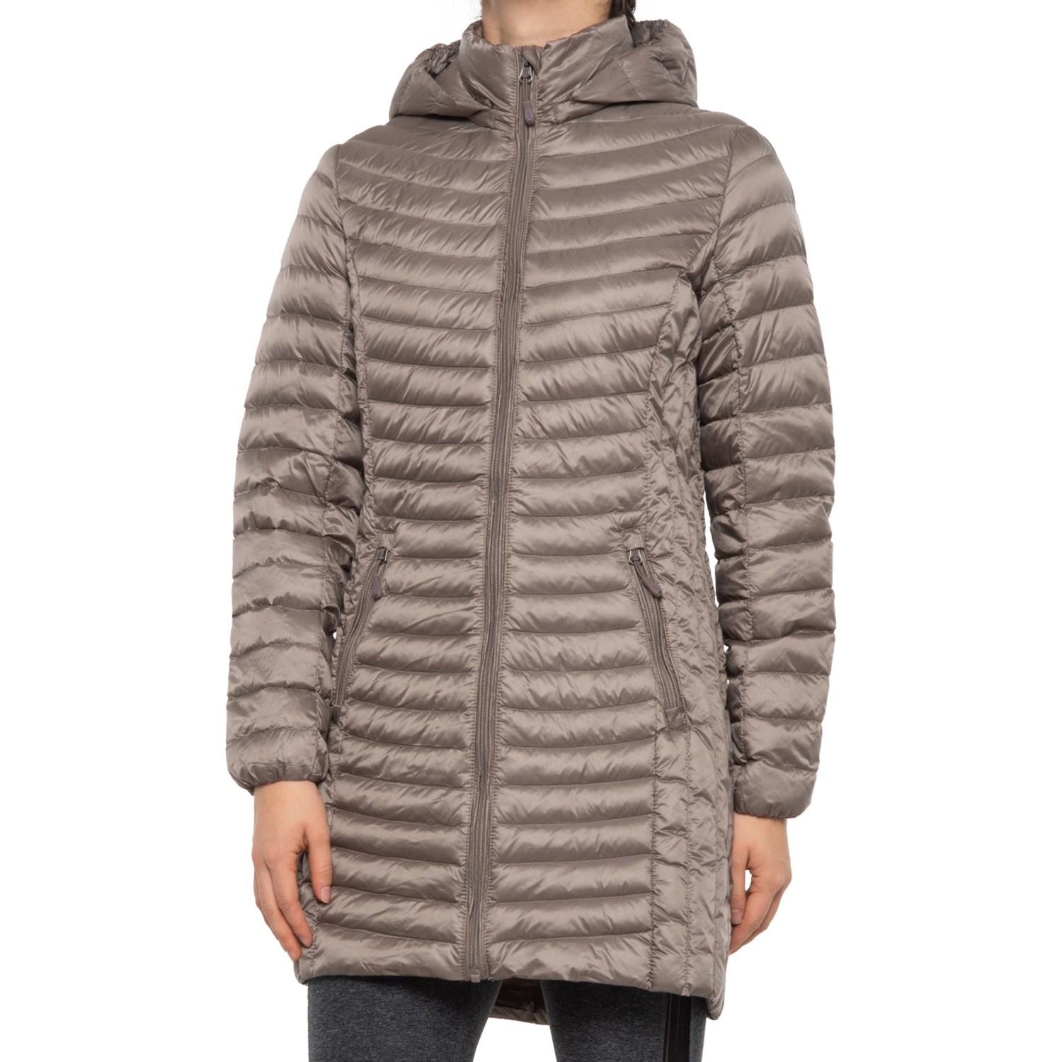 HEATKEEP Silk Nano Long Down Jacket (For Women) - Save 31%