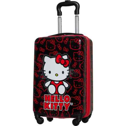 Hello Kitty 18” Logo Spinner Carry-On Suitcase - Hardside, Multi in Multi