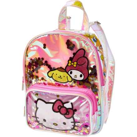 Hello Kitty Iridescent Mini Deluxe Backpack - 9” (For Girls) in Multi