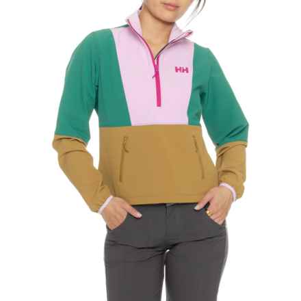 Helly Hansen Cascade Shield Anorak Jacket - ZIp Neck in Lynx / Cher