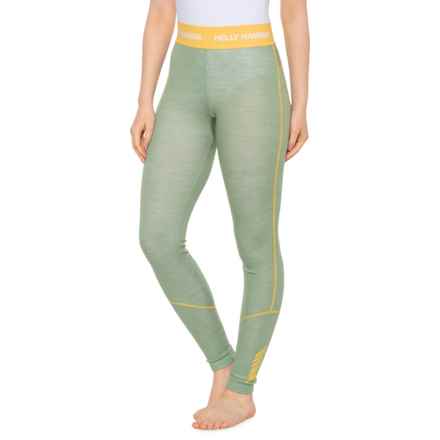 Helly Hansen LIFA® Midweight Base Layer Pants - Merino Wool in Jade 2.0