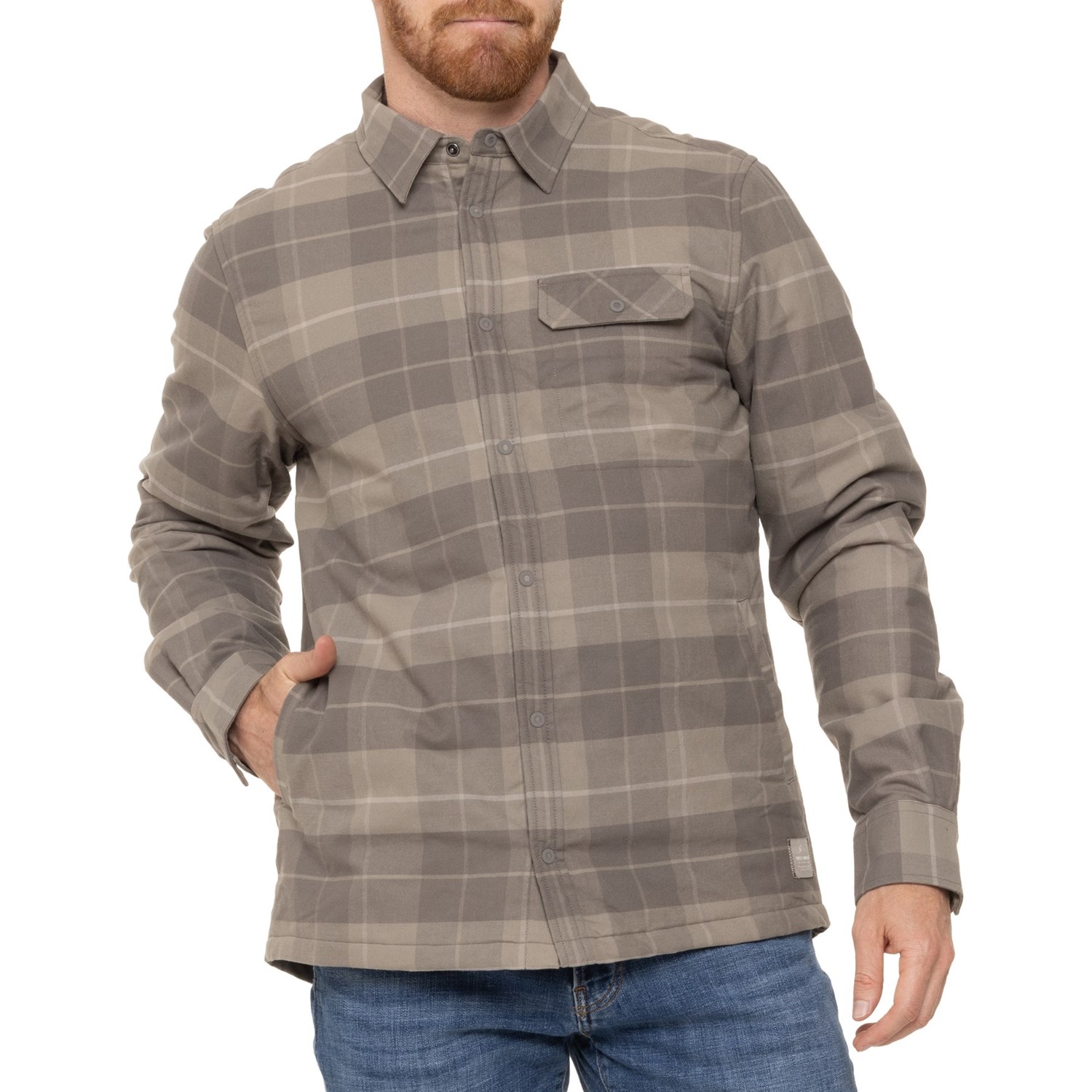 Helly Hansen LIFALOFT Flannel Shacket - Insulated, Organic Cotton