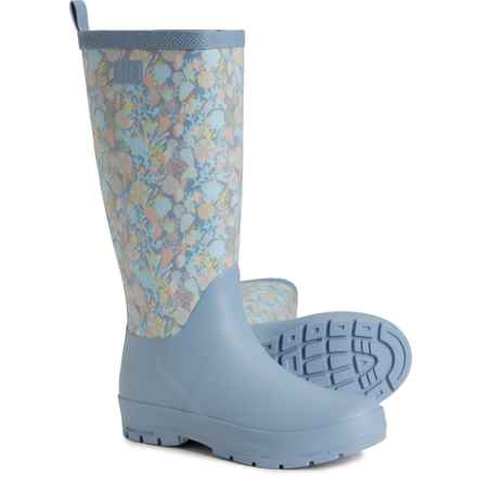 Helly Hansen Madeleine Print Rain Boots (For Women) in 555 Dusty Blue