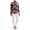 208UV_2 Helly Hansen Mid Graphic Base Layer Shirt - Merino Wool, Zip Neck (For Women)