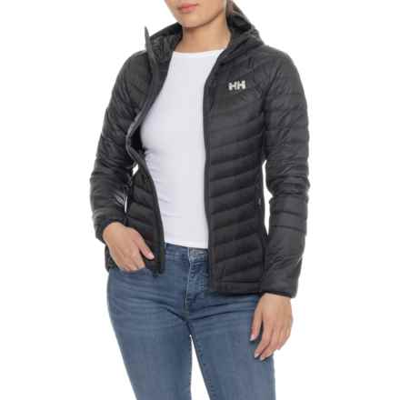 Helly Hansen Verglas Down Hybrid Hooded Jacket - 700 Fill Power in Black