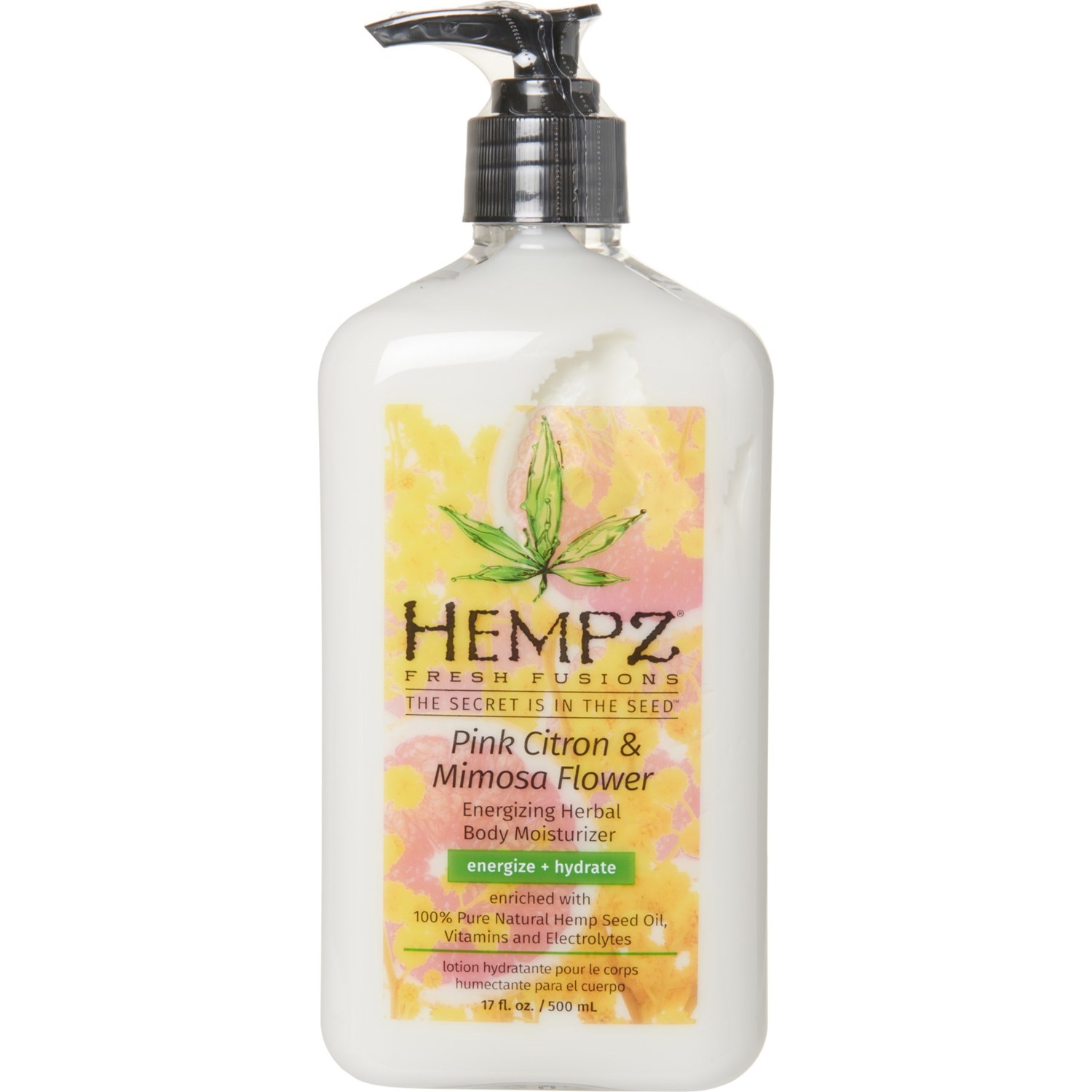 Hempz Fresh Fusions Pink Citron and Mimosa Flower Herbal Body Moisturizer - 17 oz.