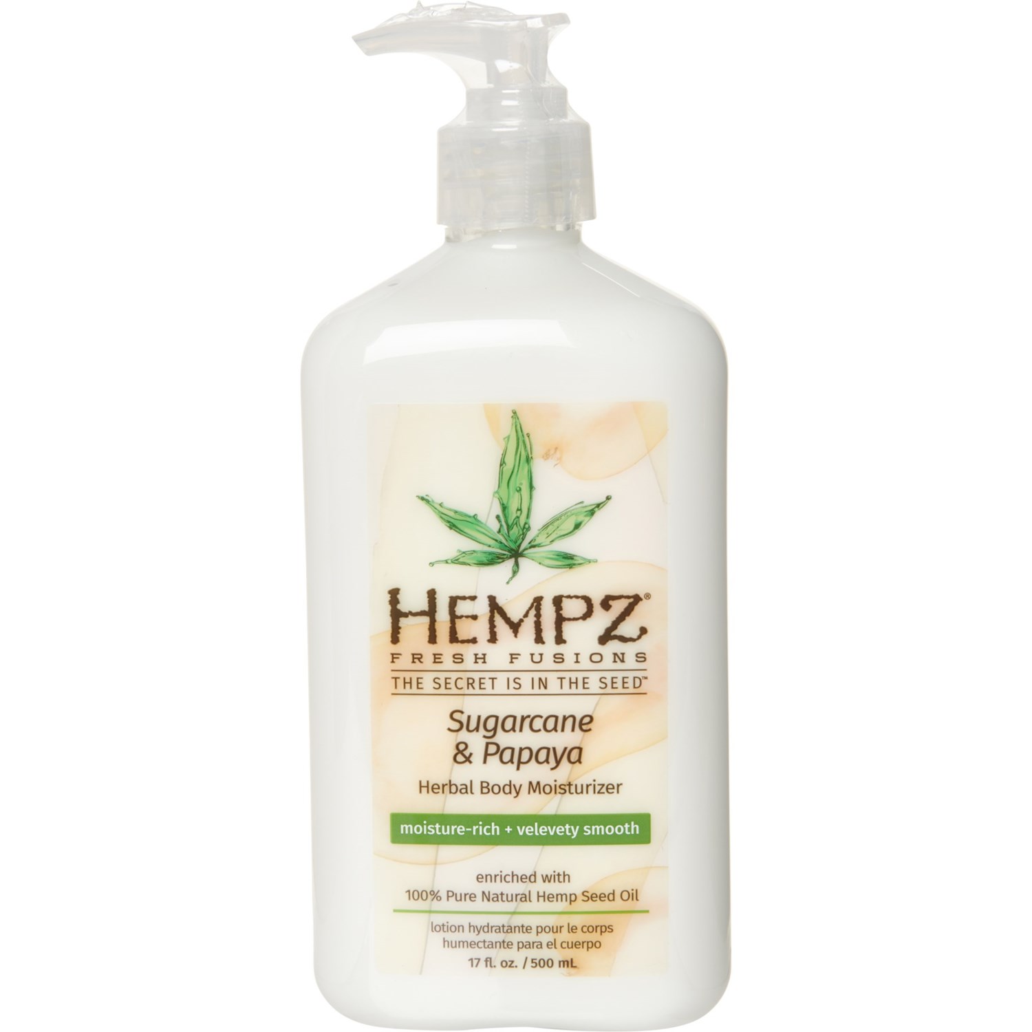 Hempz Fresh Fusions Sugarcane and Papaya Herbal Body Moisturizer - 17 oz.