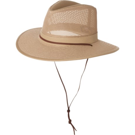 Henschel Aussie Breezer Safari Hat - UPF 50+ (For Men) in Tan