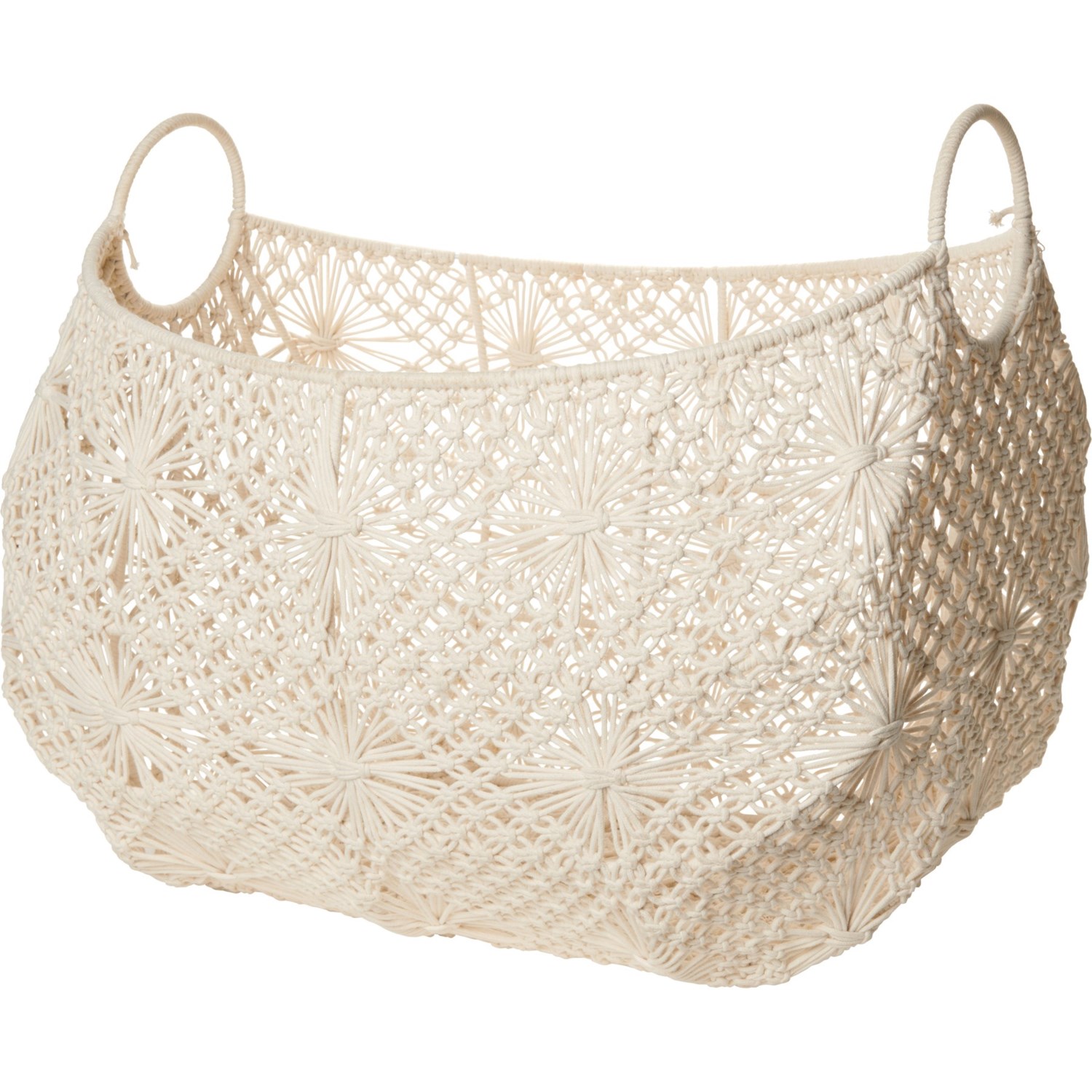 Heritage Living Macrame Storage Basket 24.4x17.7x21.2” Save 28