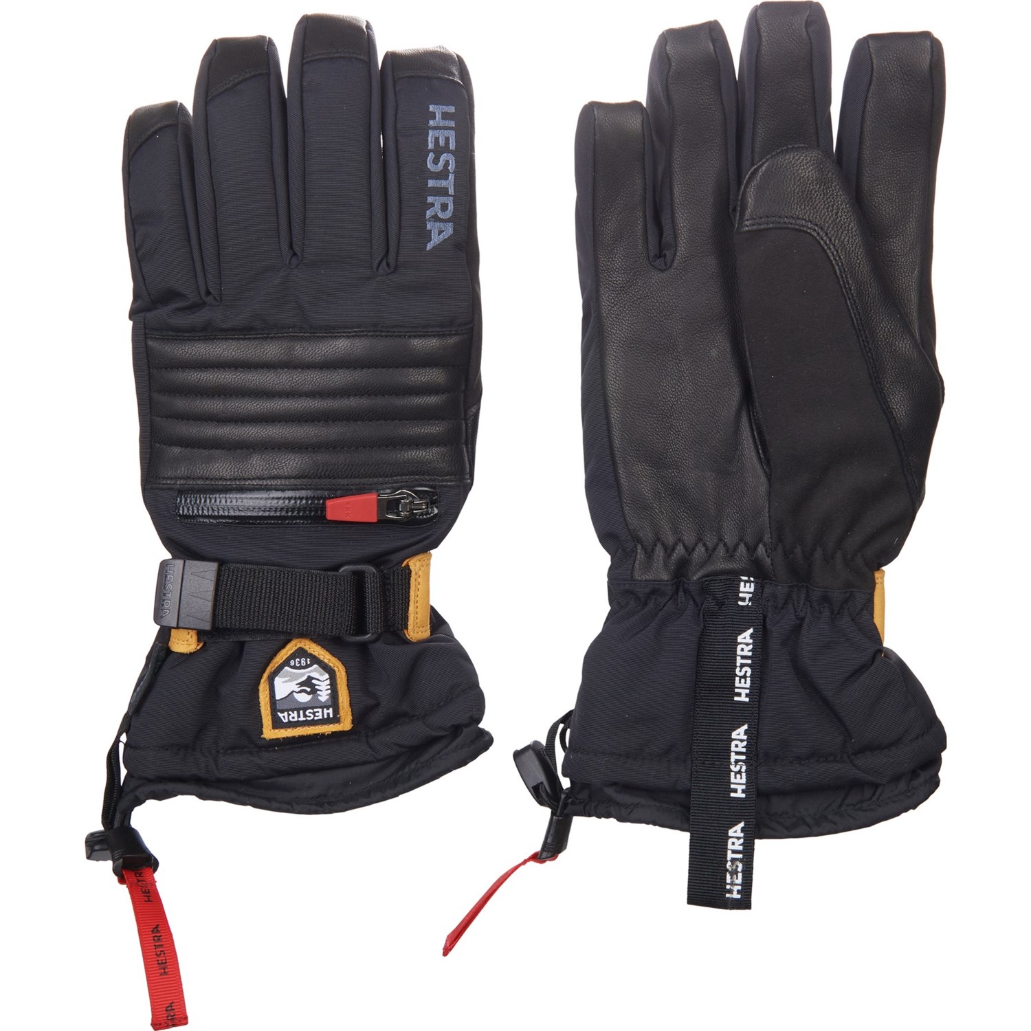 leather ski gloves for men