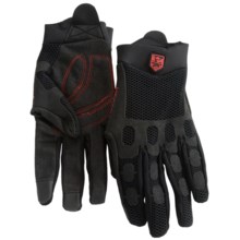 Hestra Trailer Cycling Gloves (For Men and Women) in Black/Black - Closeouts