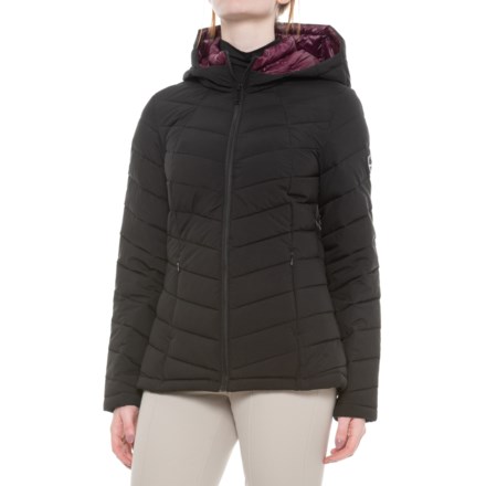 Mackage Womens Tristin Lux Light Weight Down Jacket with Asymmetrical Zip 