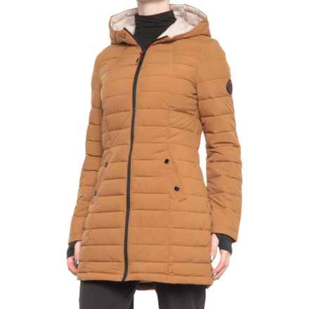 HFX Wellon 3/4 Stretch Jacket - Insulated (For Women) in Camel/Ivory