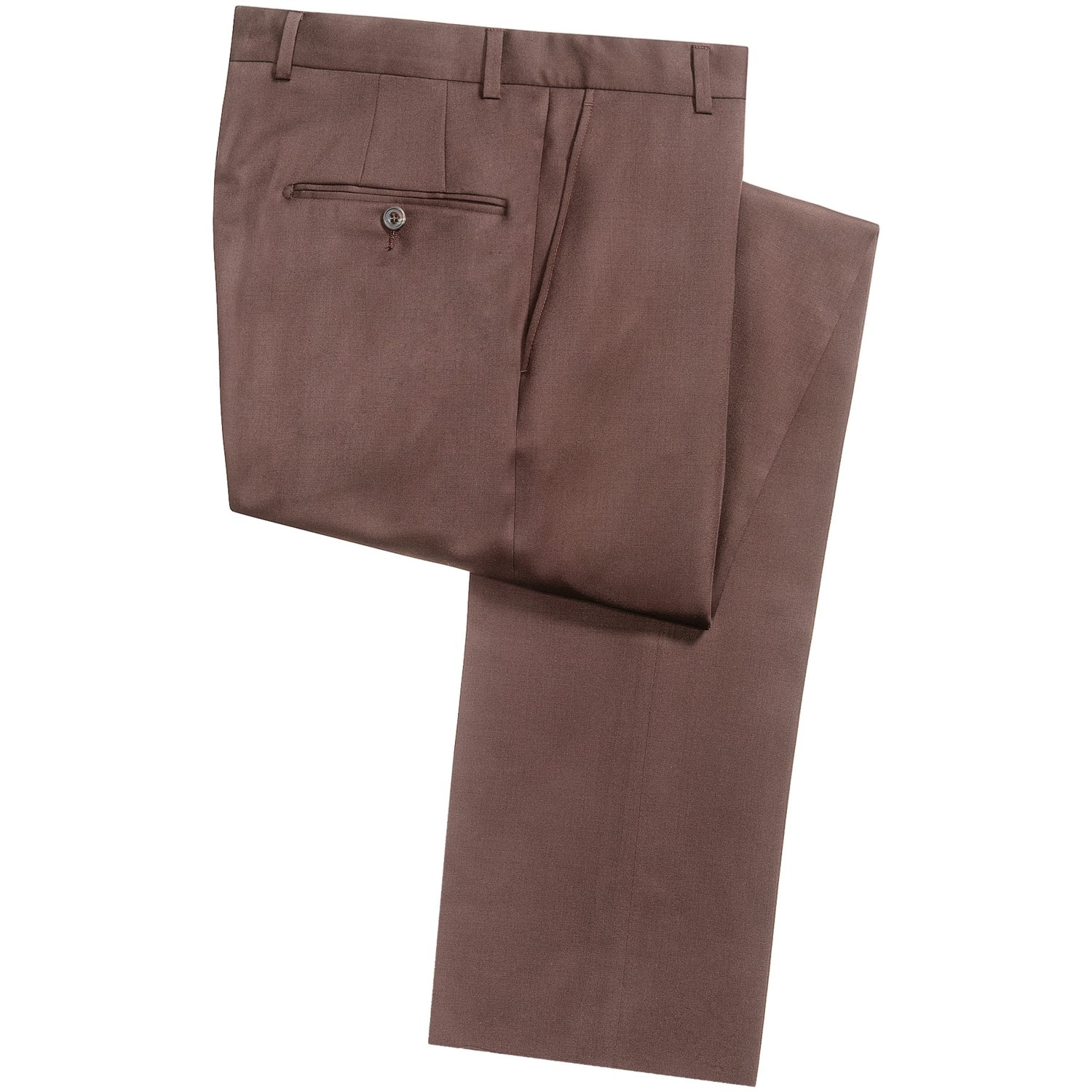 Hickey Freeman Worsted Wool Dress Pants - Flat Front (For Men)