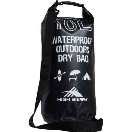 High Sierra 10 L Rubberized Dry Bag - Waterproof in Black