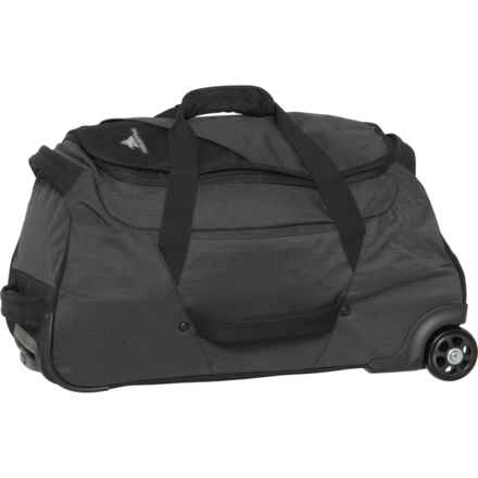 High Sierra 22” Forester Rolling Duffel Bag - Black Heather-Black in Black Heather