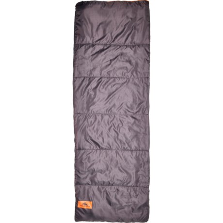 High Sierra 40°F Classic Rectangular Sleeping Bag in Gray/Orange