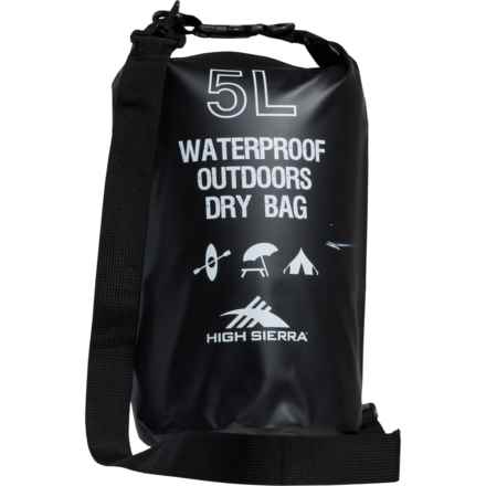 High Sierra 5 L Rubberized Dry Bag - Waterproof in Black