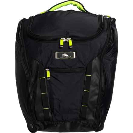 High Sierra Deluxe Trapezoid Boot Bag in Black/Zest