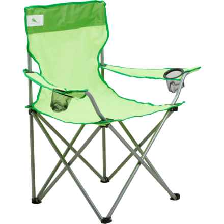 High Sierra Extra-Wide High-Back Sling Chair with Cup Holders in Kelty Green
