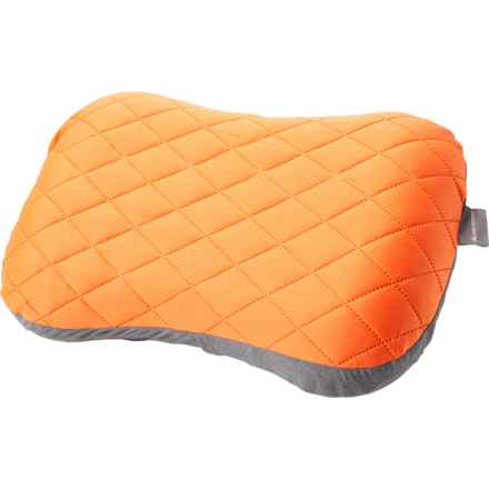 High Sierra Inflatable Camp Pillow in Orange/Gray