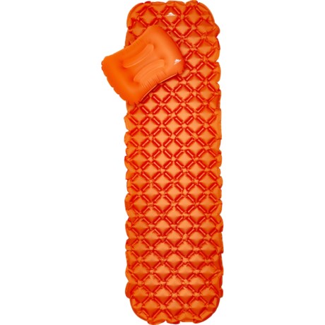 High Sierra Inflatable Sleeping Pad with Pillow in Orange